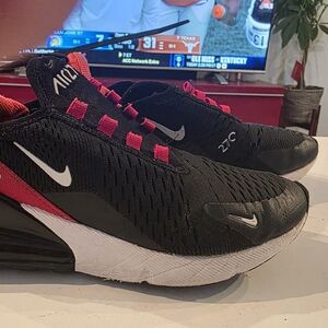 Nike Black and Red Air Max 270 Sneakers